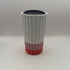 2018 Starbucks Valentines Day Pink Coral Relief Travel Mug